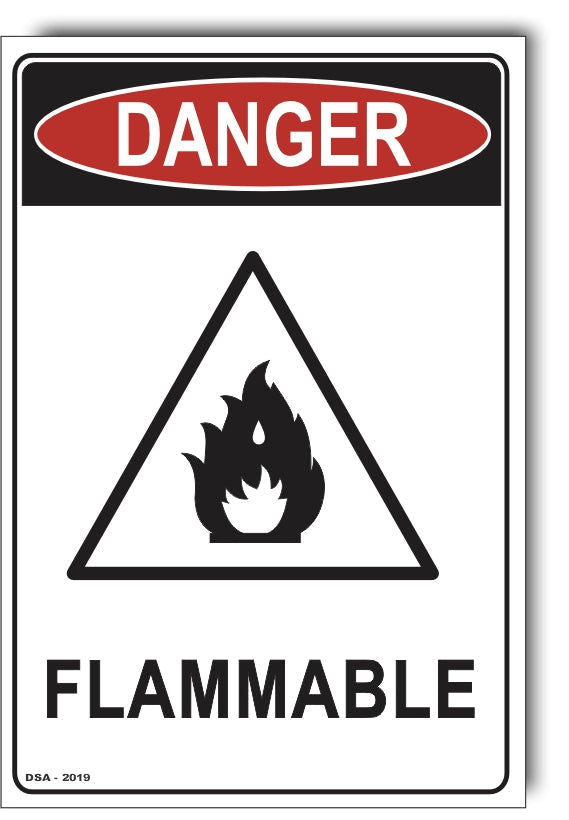 Danger Flammable Sign