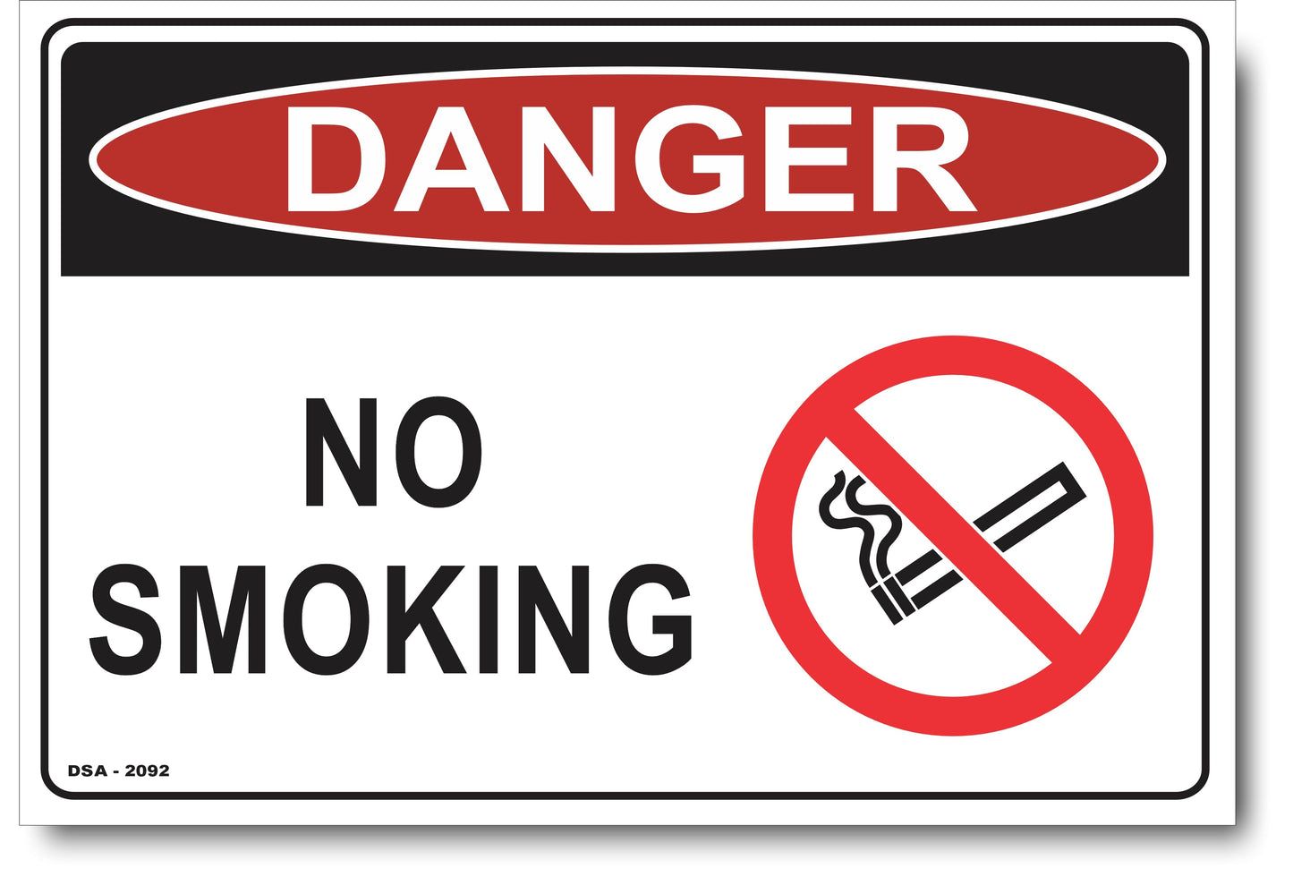 Danger No Smoking Sign