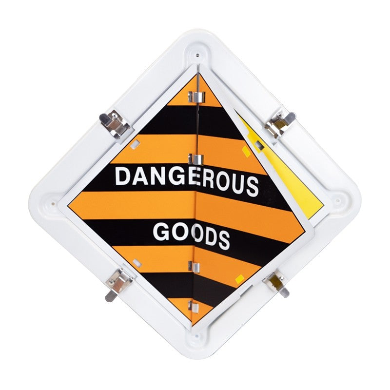 Dangerous Goods Placard Flip Kit - 350mm (W) x 350mm (H), Aluminum