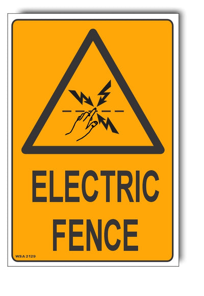 Electric Fence Warning Sign