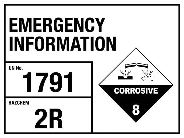 Emergency Information 1791 2R Sign