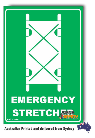 Emergency Stretcher Location Sign