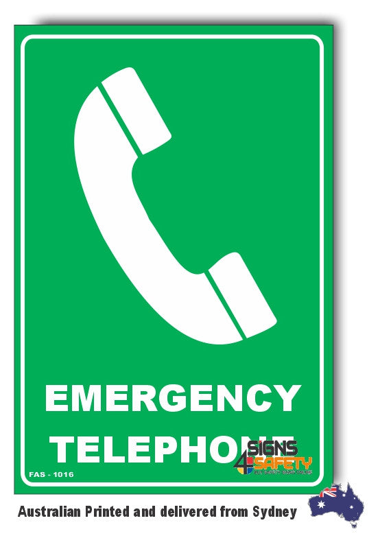 Emergency Telephone Location Sign