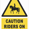 Caution - Riders On Horseback Farm Safety Sign