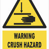 Warning - Crush Hazard Mind Your Hands Farm Safety Sign