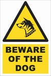 Warning - Beware Of The Dog Safety Sign