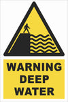 Warning - Deep Water Farm Safety Sign