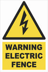 Warning - Electric Fence Farm Safety Sign