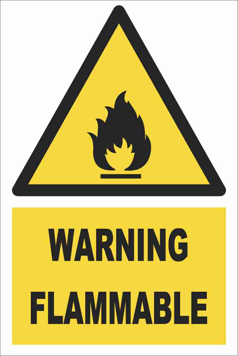 Warning - Flammable Farm Safety Sign