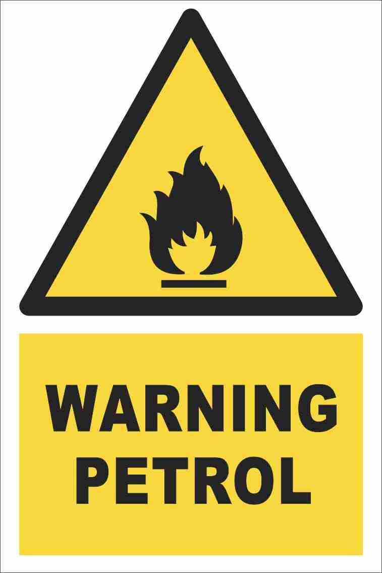 Warning - Petrol Farm Safety Sign