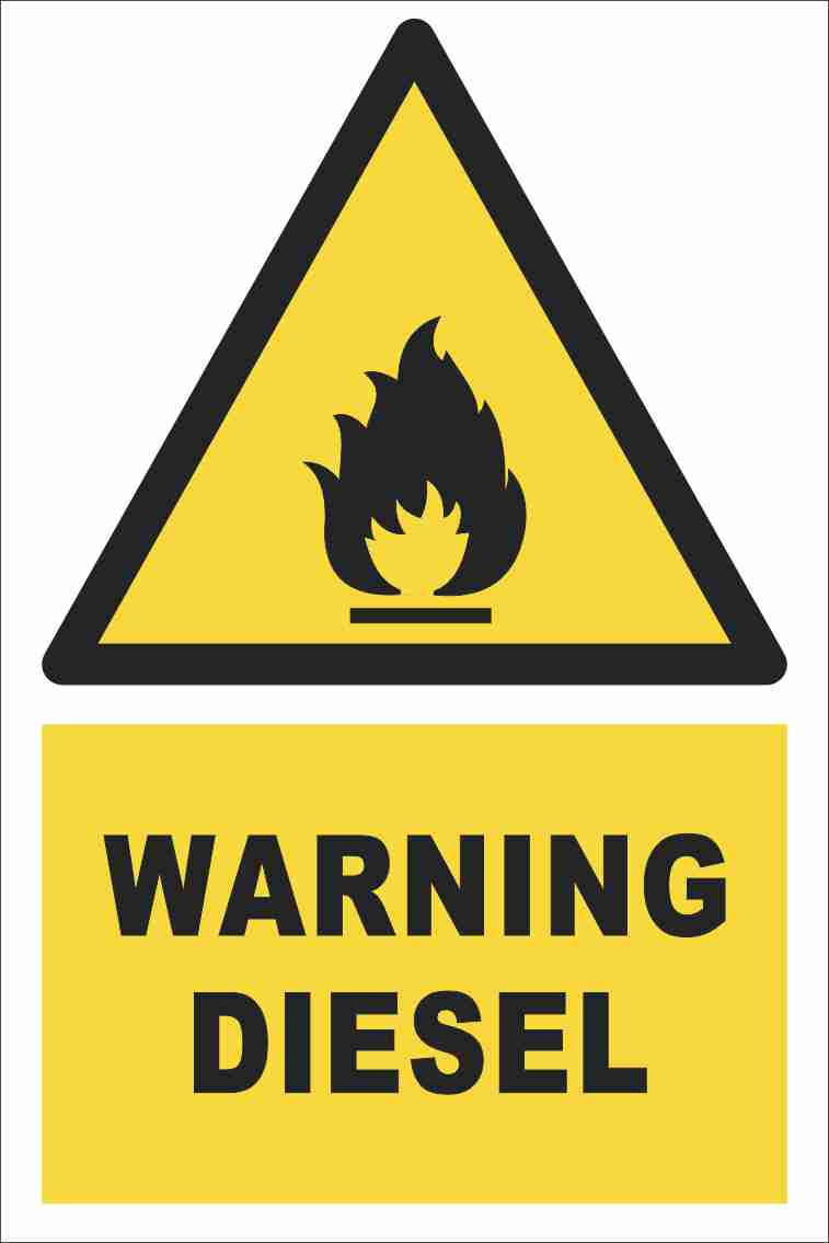 Warning - Diesel Farm Safety Sign