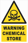 Warning - Chemical Store Farm Safety Sign