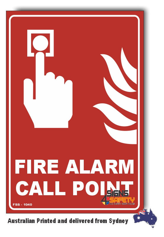 Fire Alarm Call Point (Pictogram) Sign – Signs4Safety