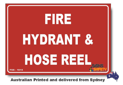 Fire Hydrant & Hose Reel Sign