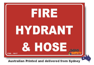 Fire Hydrant & Hose Sign