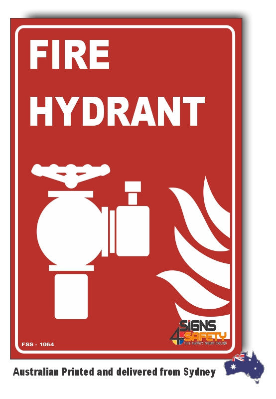 Fire Hydrant (Pictogram) Sign