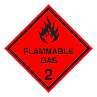 Flammable Gas 2 - Dangerous Goods Diamond Sign