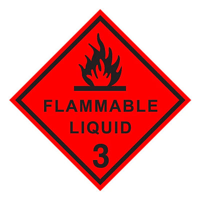 Flammable Liquid 3 - Dangerous Goods Diamond Sign