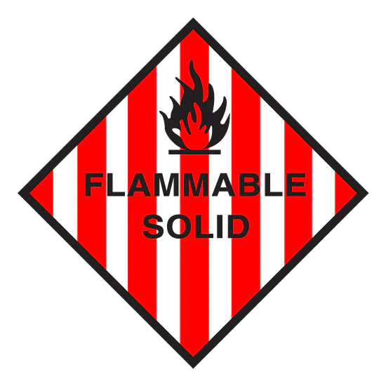 Flammable Solid 4 - Dangerous Goods Diamond Sign