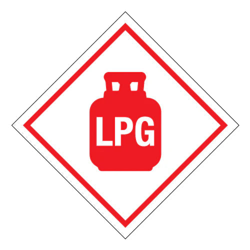 Hazchem LPG - Dangerous Goods Diamond Sign