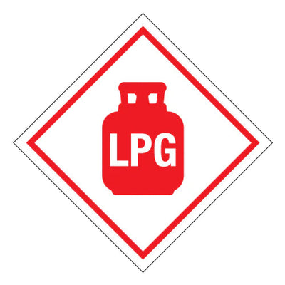 Hazchem LPG - Dangerous Goods Diamond Sign