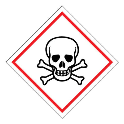 Hazchem Skull And Crossbones - Dangerous Goods Diamond Sign