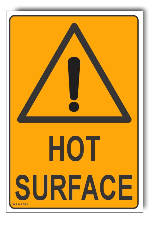 Hot Surface Warning Sign