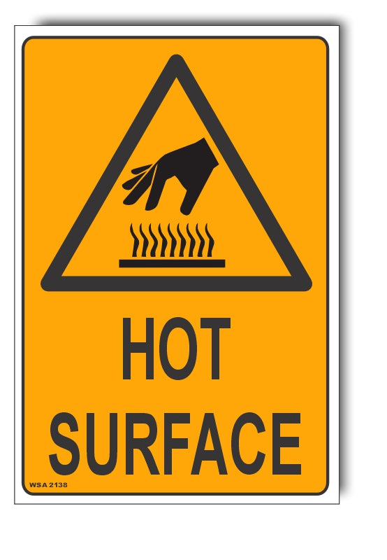 Hot Surface Warning Sign