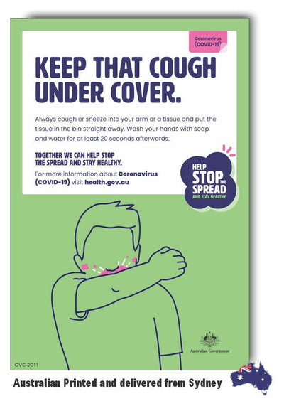 Keep That Cough Under Cover Sign