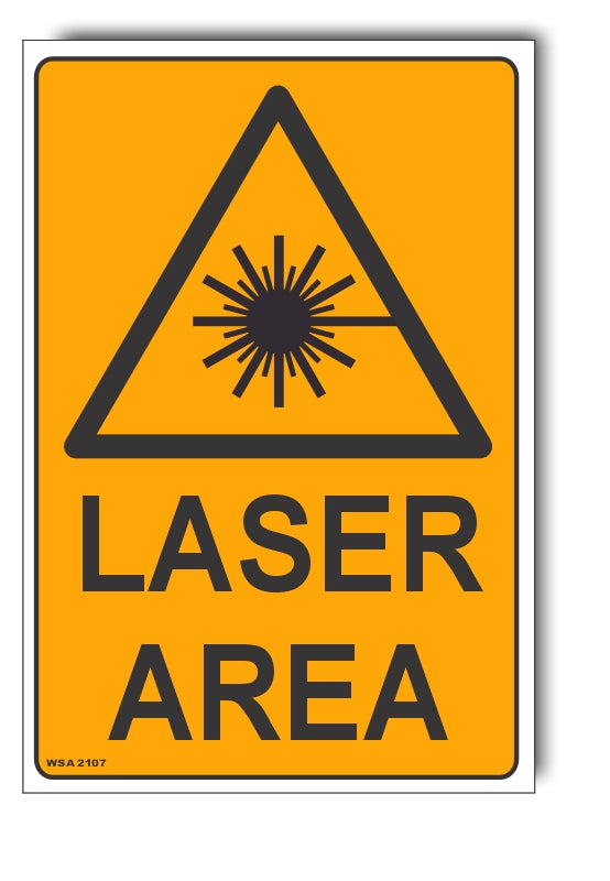 Laser Area Warning Sign