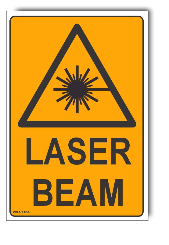 Laser Beam Warning Sign