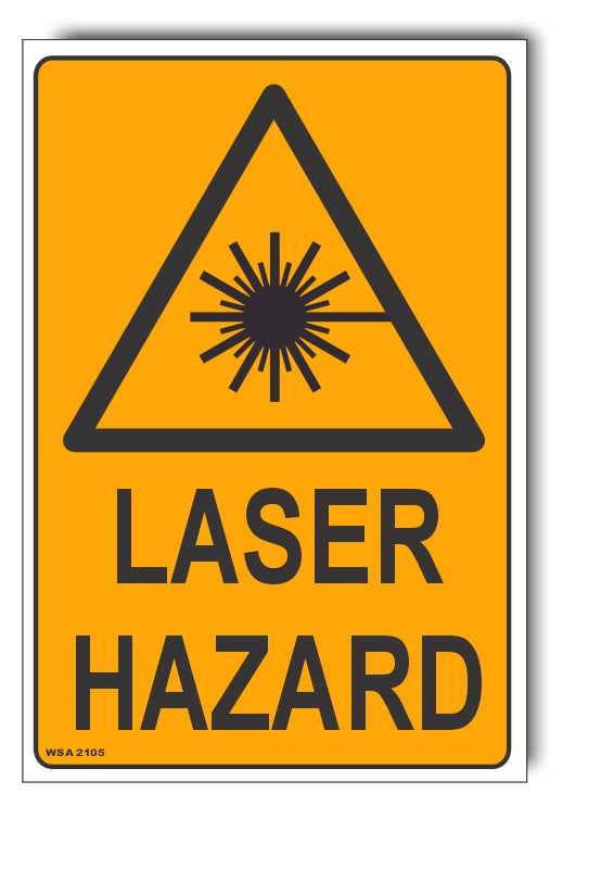 Laser Hazard Warning Sign