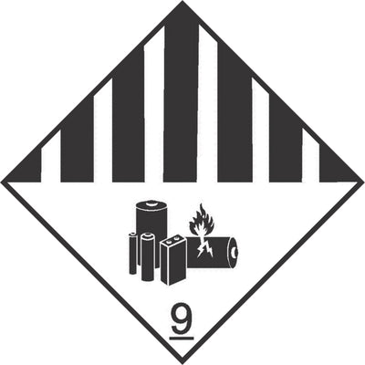 Lithium Battery Dangerous Goods Diamond Sign