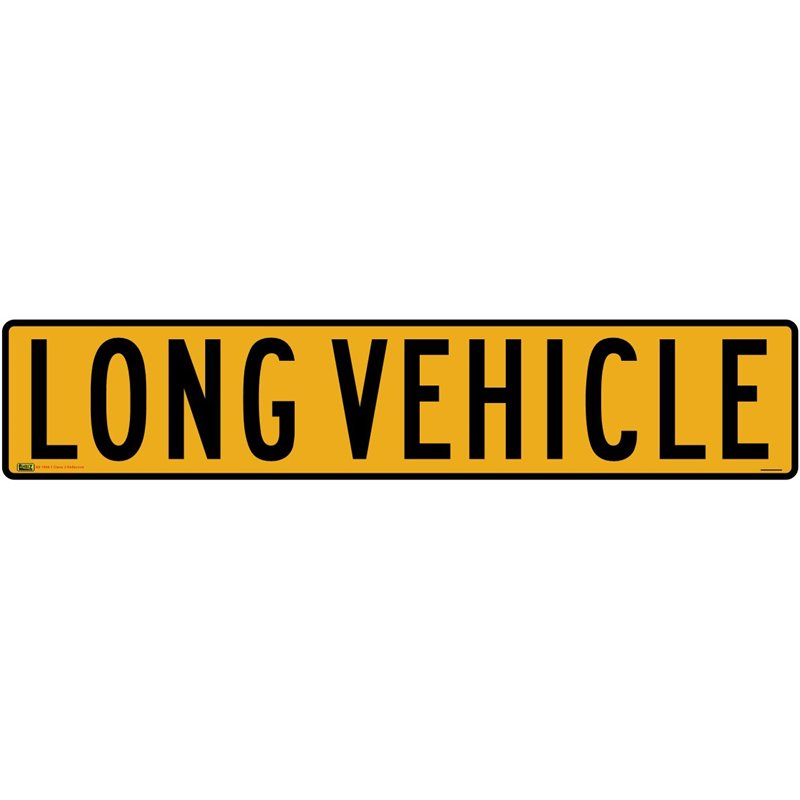 Long Vehicle C2 Reflective Banner - 1180mm x 320mm