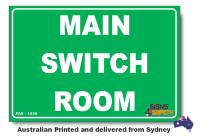 Main Switch Room Sign