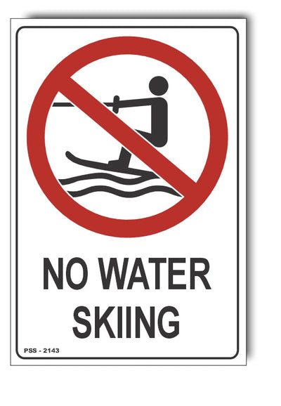 No Water Skiing Sign