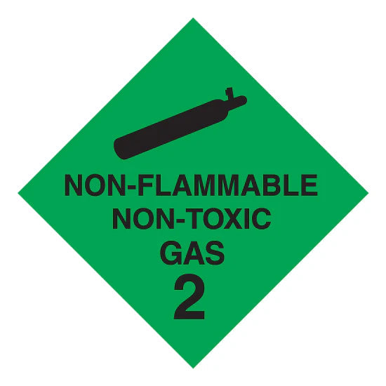 Non-Flammable No-Toxic Gas 2 - Dangerous Goods Diamond Sign