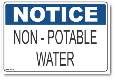 Notice - Non-Potable Water Sign