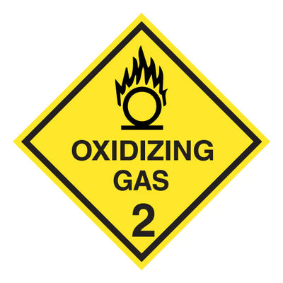 Oxidizing Gas 2 - Dangerous Goods Diamond Sign