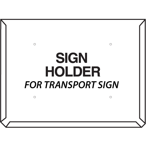 Placard Holder for 800x600mm Hazmat Truck Placards