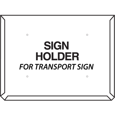 Placard Holder for 800x600mm Hazmat Truck Placards