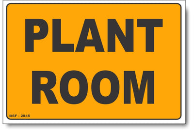 Plant Room - Biosecurity Sign