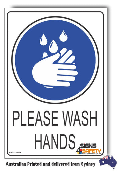 Please Wash Hands Sign