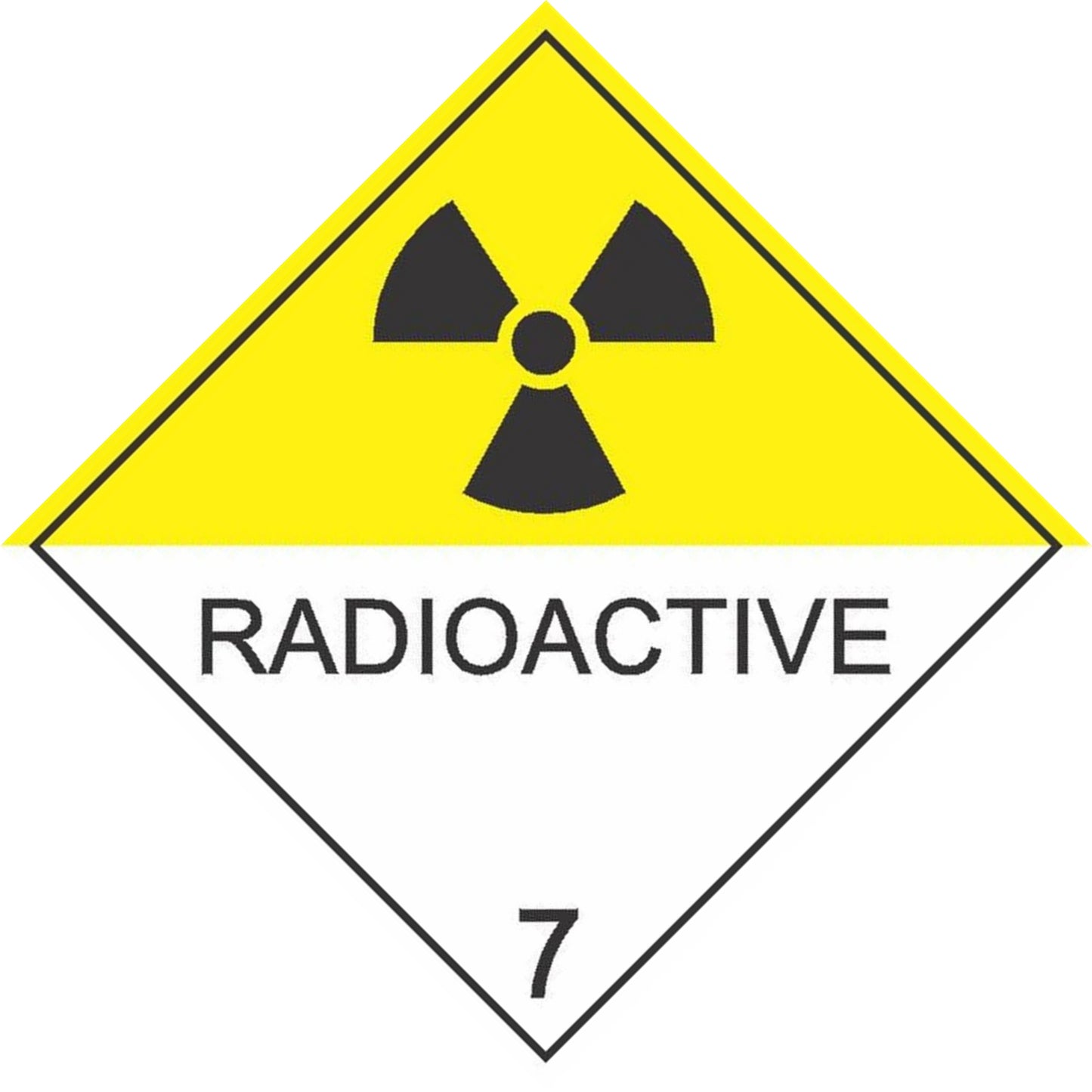 Radioactive 7 - Dangerous Goods Diamond Sign