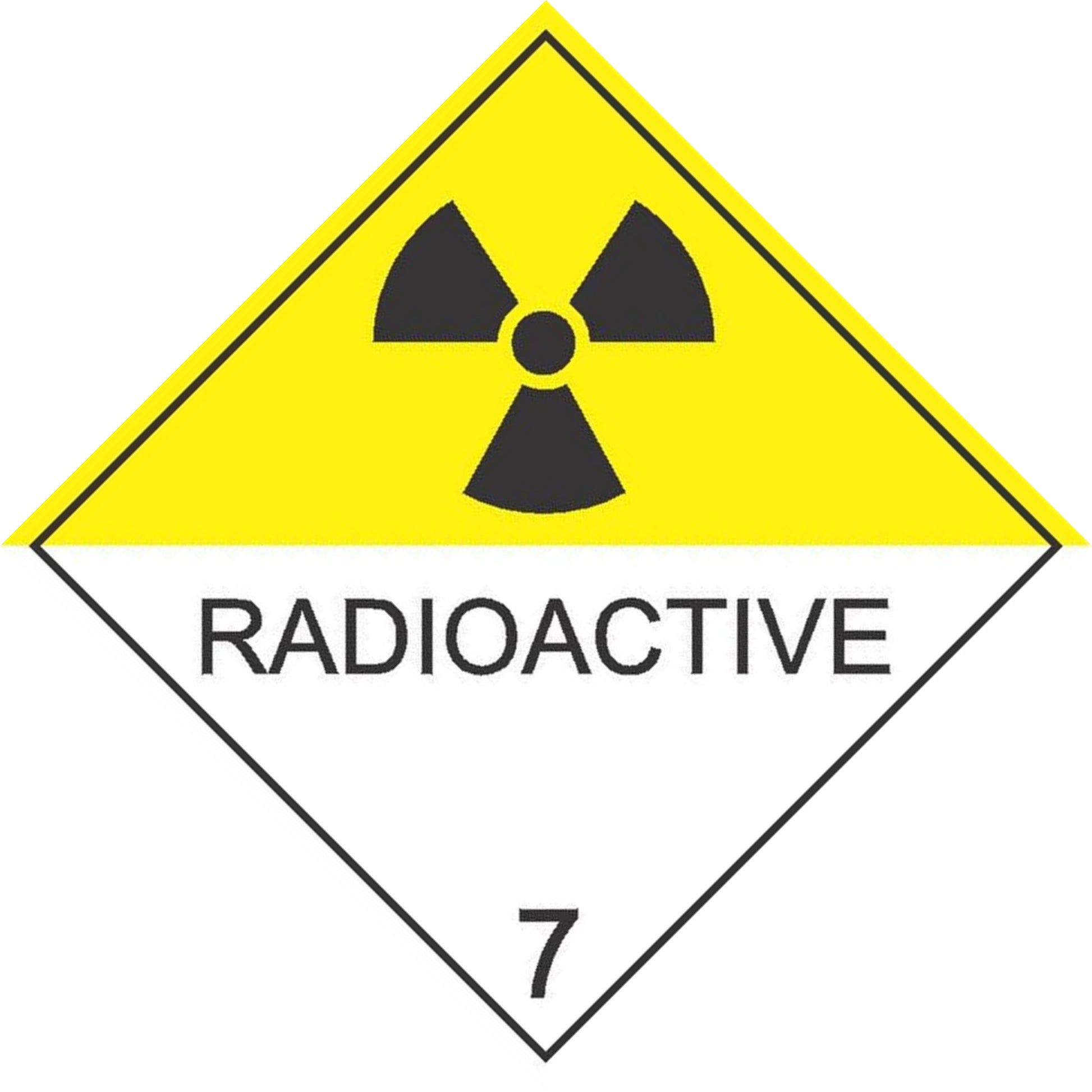 Radioactive 7 - Dangerous Goods Diamond Sign