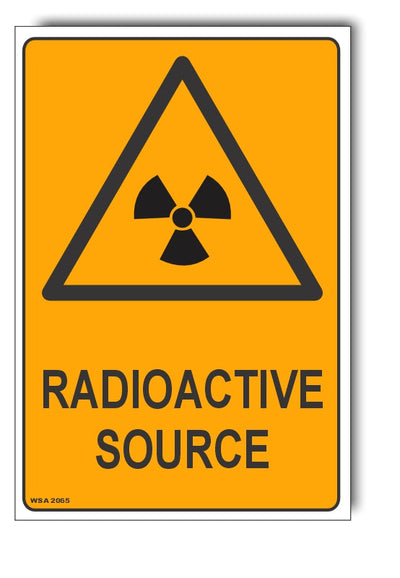 Radioactive Source Warning Sign
