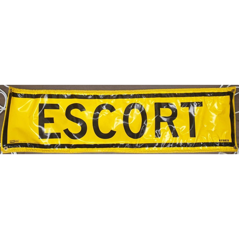 Road Escort C2 Reflective Banner - 1180mm x 320mm