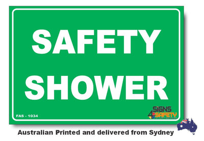 Safety Shower Sign