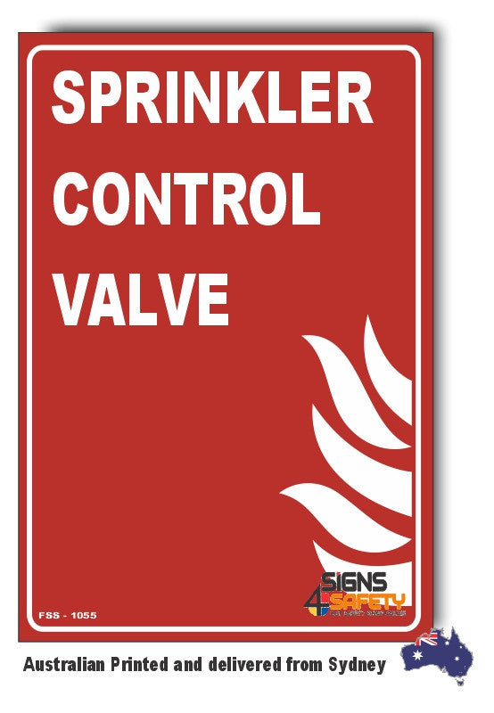 Sprinkler Control Valve Sign