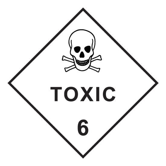 Toxic 6 - Dangerous Goods Diamond Sign